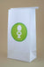 vomit barf bag with a green toilet logo by The Barf Boutique