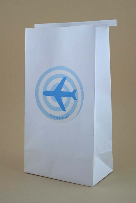 airsickness vomit bag with vertigo airplane design by The Barf Boutique