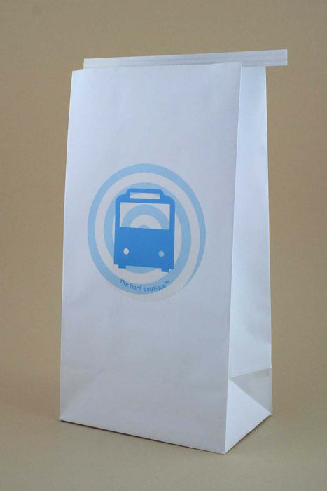 motion sickness bag with vertigo bus design by The Barf Boutique