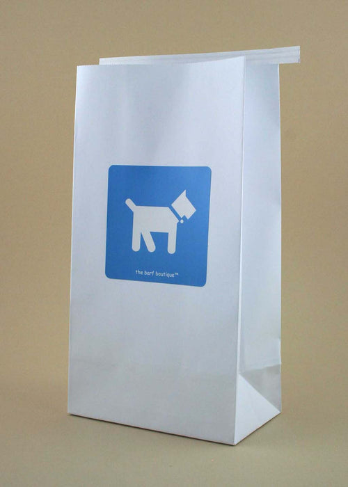 vomit barf bag with a blue doggie logo by The Barf Boutique
