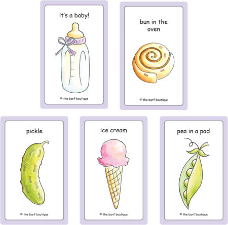 variety pack of "It's a Baby!" morning sickness vomit bags by The Barf Boutique
