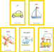 variety pack of kid's travel and motion sickness bags with assorted vehicles by The Barf Boutique