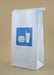 vomit barf bag with a blue food logo by The Barf Boutique