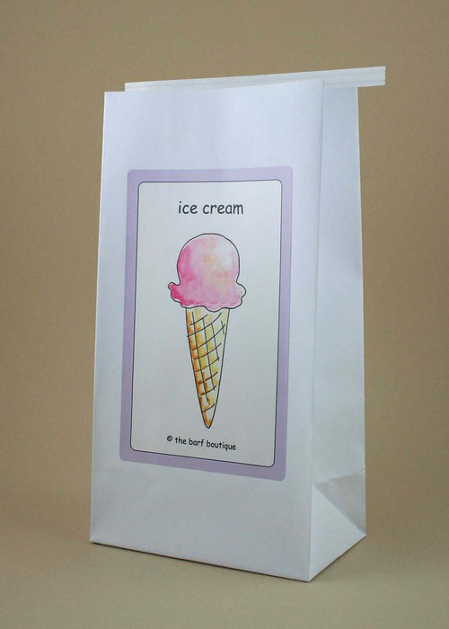morning sickness vomit bag with a picture of a purple ice cream by The Barf Boutique