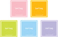 variety pack of rainbow barf bags in assorted colors by The Barf Boutique